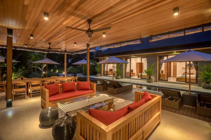 Joy Boutique : Villa Familiale 5ch, Vue Rizières - Ubud