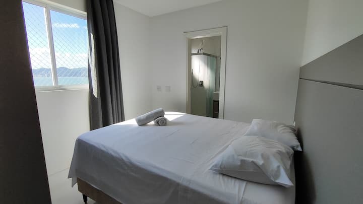 Bathroom,Bed,Bed, Sea View