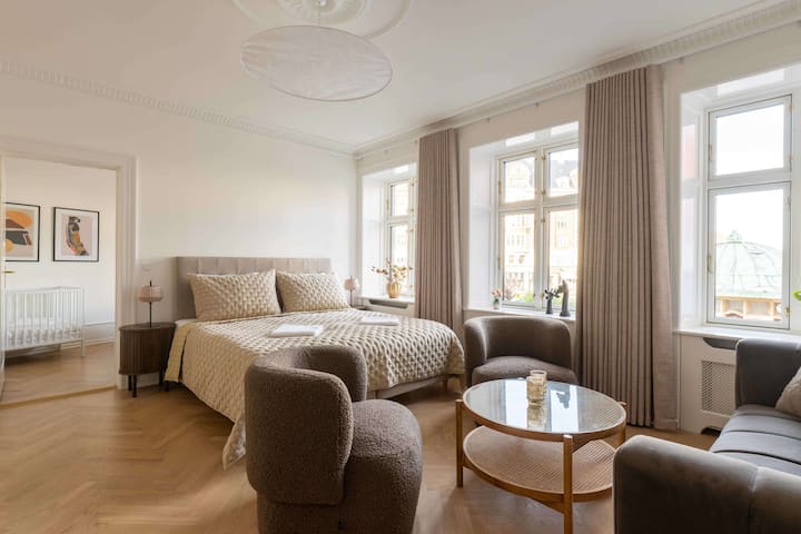 Refined 3-bedroom apartment with balcony - Flats for Rent in Copenhagen ...