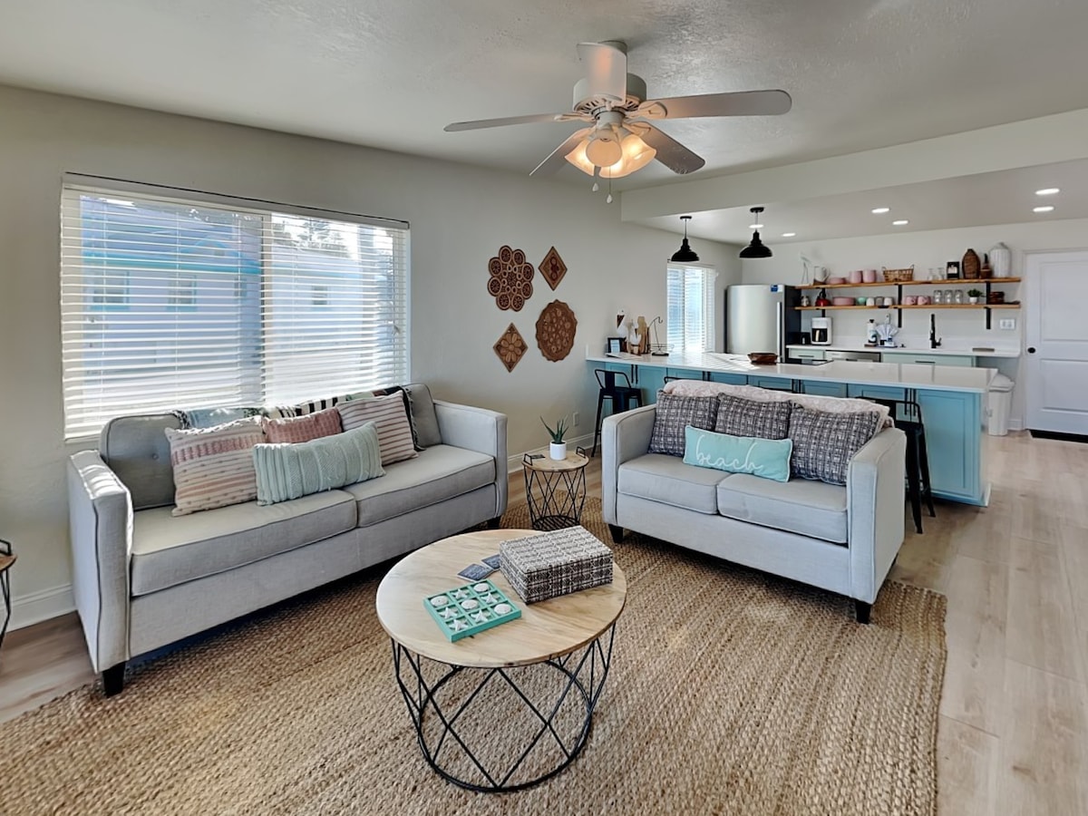 Newly Updated + Steps to the Beach!