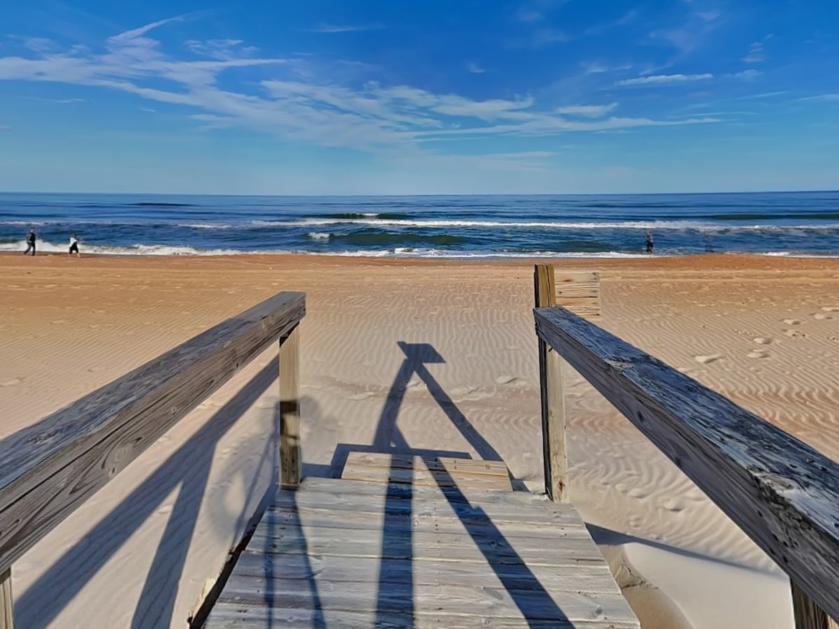Newly Updated + Steps to the Beach!