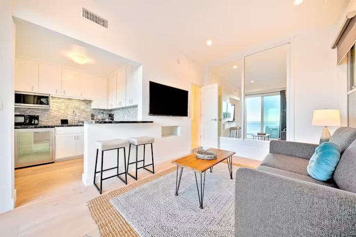 Casita iliyoambatishwa na jiko lake la kipekee na sofa ya kulala