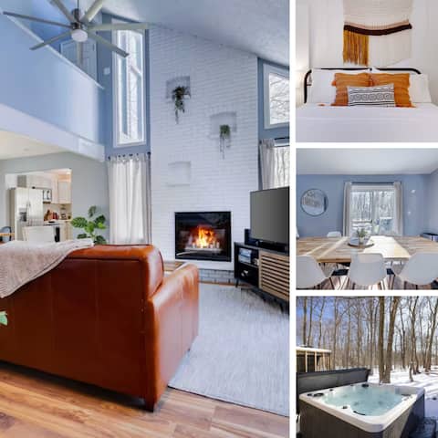 Pocono Lake Charmer: Lakeview Retreat for 10