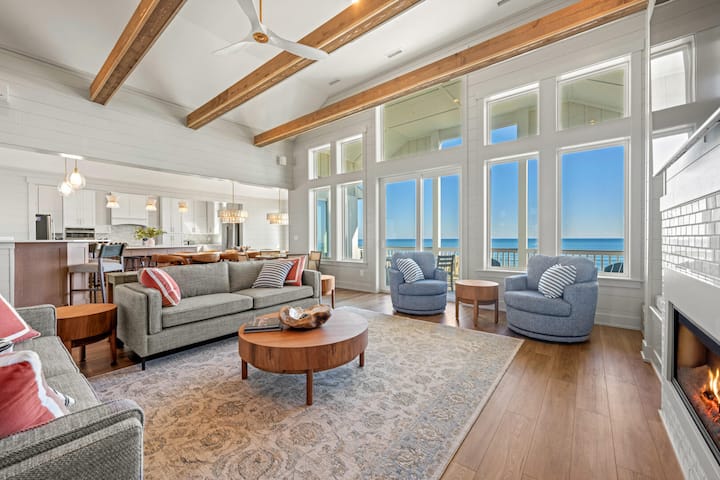 Skydance 10 Br Luxury Oceanfront Home - Hatteras, NC