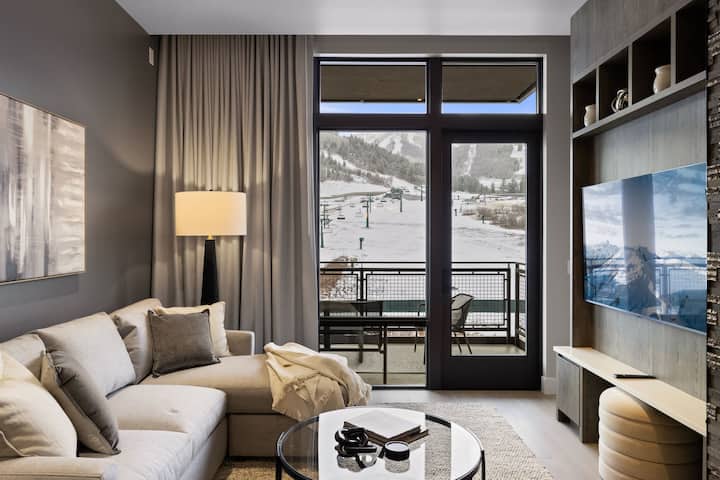 Woonkamer | Aurora Summit in Deer Valley, Utah door Luxus Vacation Properties