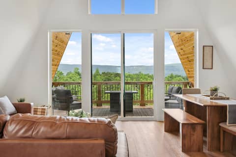 Nordic Nest | Large A-frame Cabin | Bluff Views