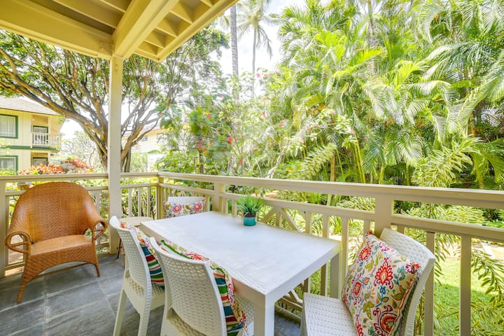 Walk to Poipu Beaches: Koloa Condo w/ Pool Access!
