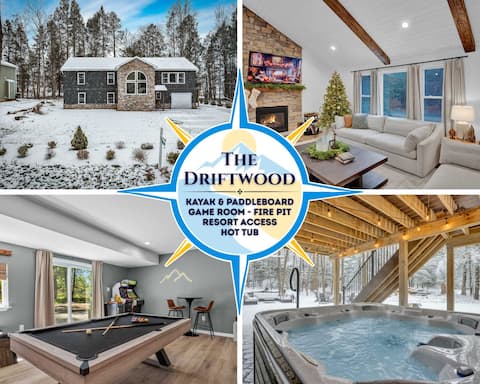 HotTub,FirePit,GameRoom,10Mins2JackFrostBigBoulder