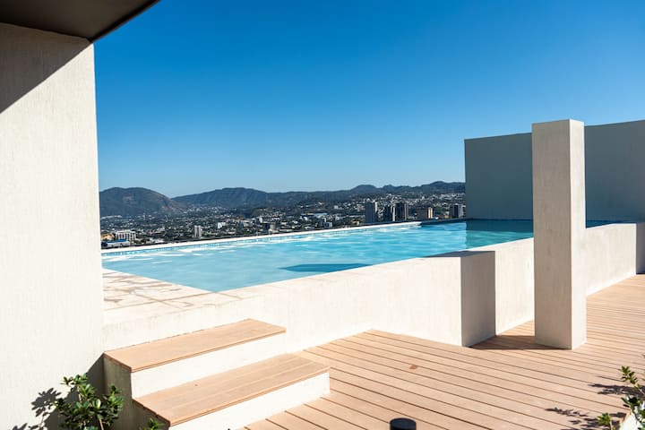 Appartement De Luxe Avec Piscine Sur Le Toit Et Vue à San Salvador - El Salvador