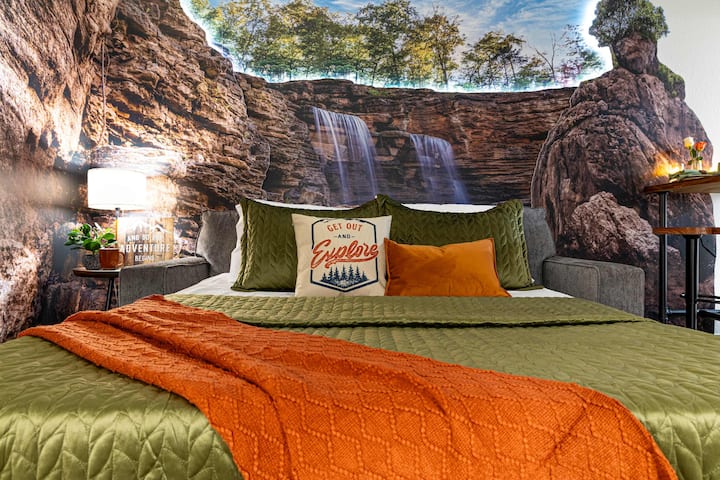 Potrebujete viac priestoru na spanie? Predtým, ako vyjdete von a preskúmate Branson, vytiahnite gauč na druhú posteľ, aby ste si oddýchli.