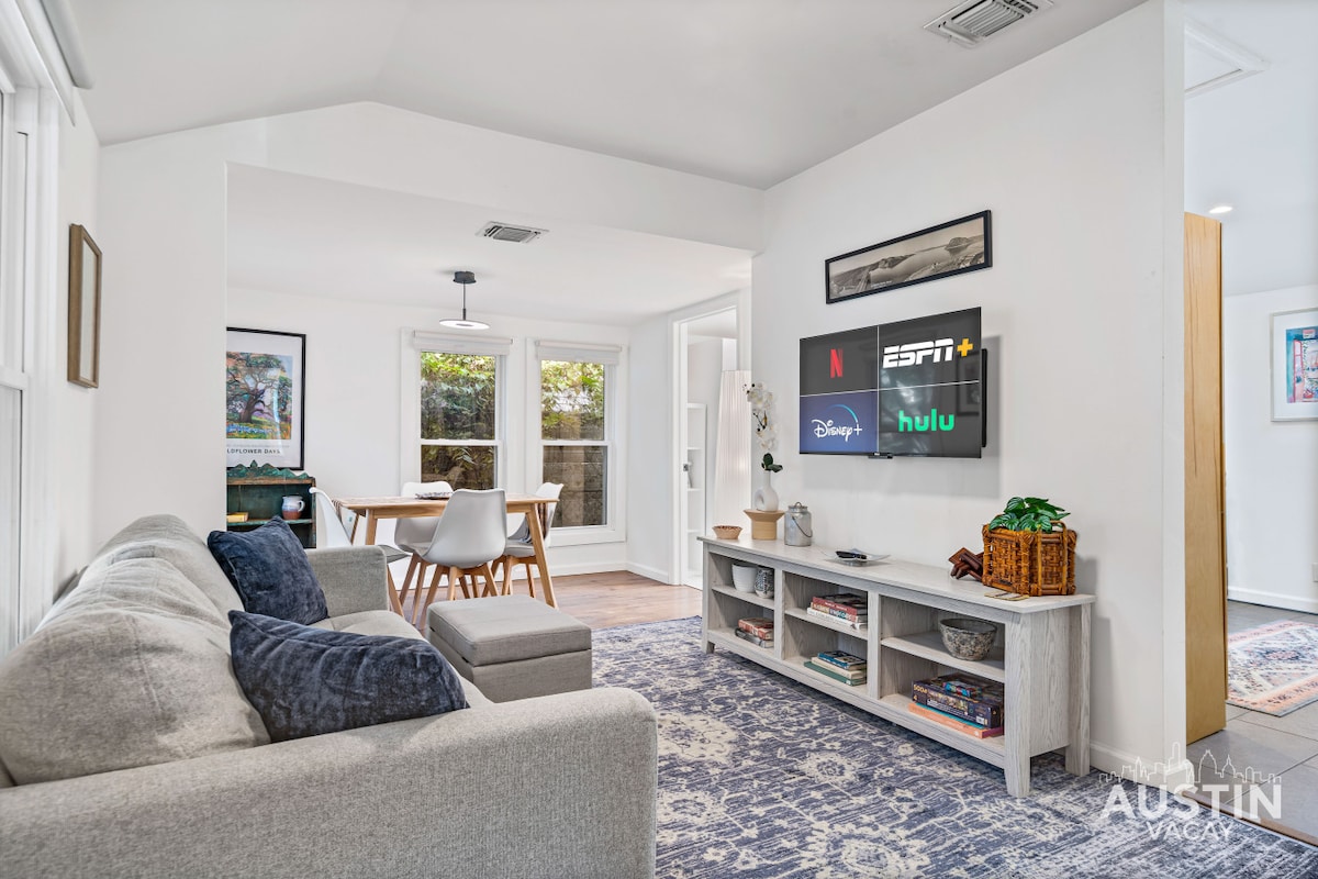 Near E. Austin w/ Parking | Dog-Friendly Bungalow