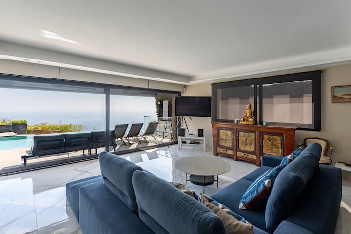 Villa Californienne Avec Vue Mer - 尼斯