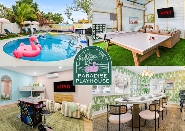 4 Br Oasis~pool~tiki Hut~hot Tub~ping Pong~arcade - Indian Rocks Beach, FL