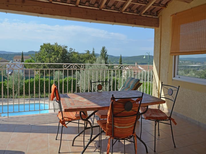 Villa Tranquille Avec Vue Sur La Piscine - La Roque-sur-Cèze