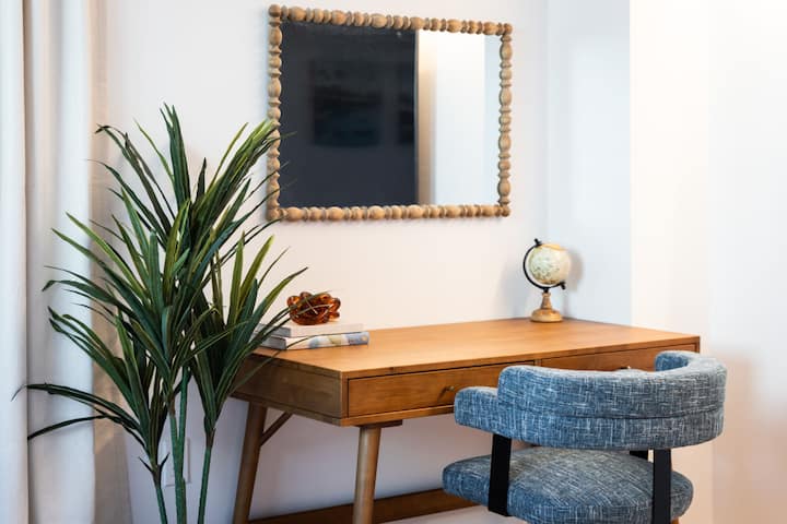 Dedicated workspace in bedroom 2 