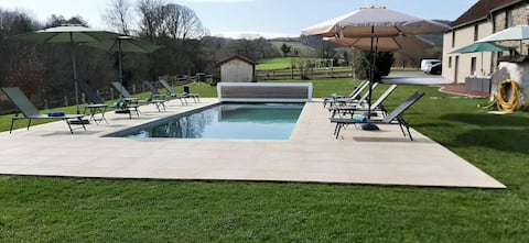 Luxury cottage with private pool 14 people Clécy