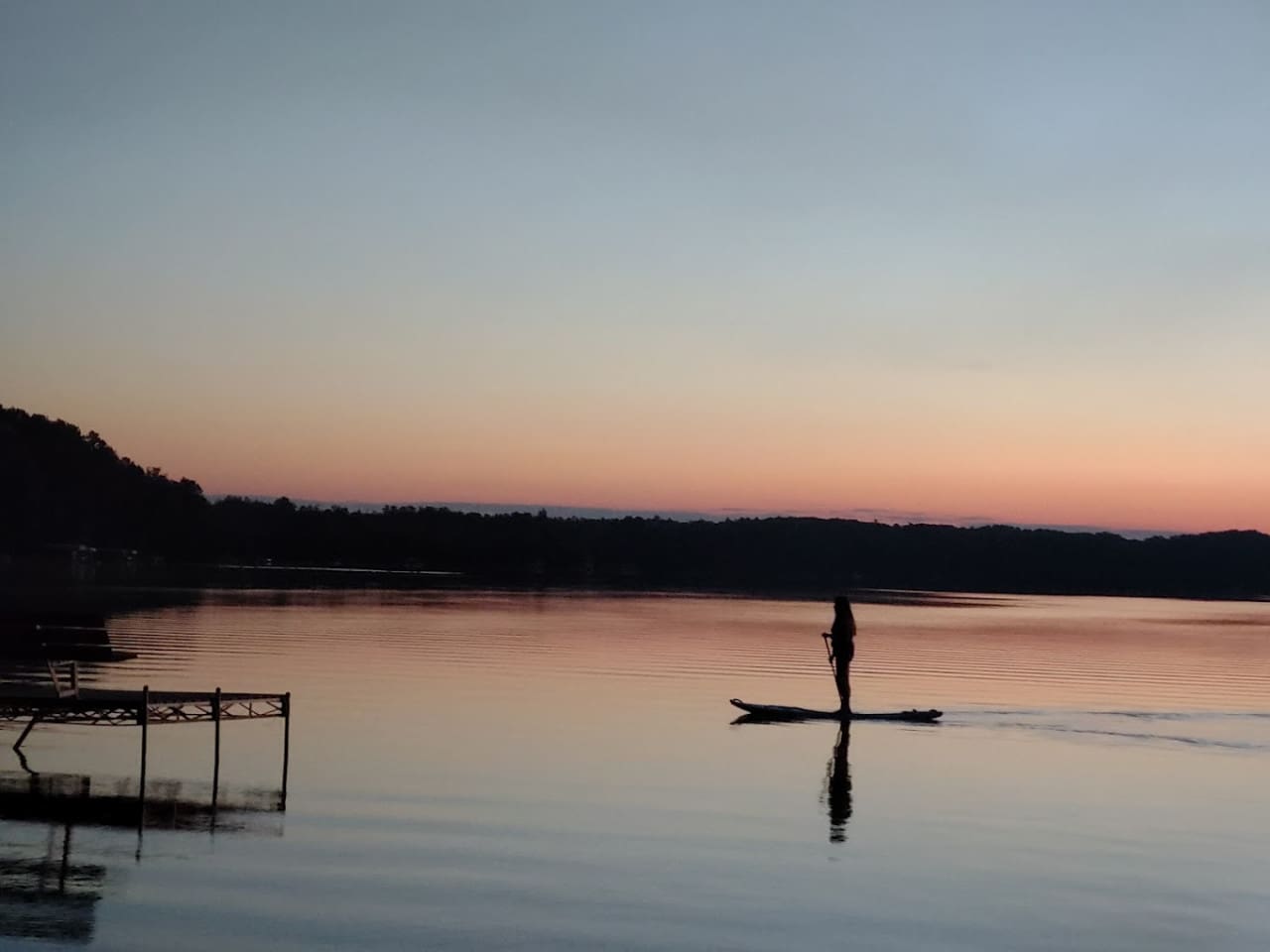 Mary Lake at sunset