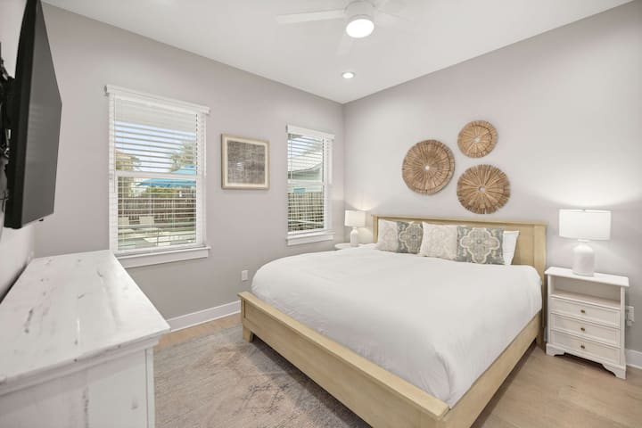 Yataq otağı 2: çarpayı 180-220 sm, geniş hamam otağı, əsas mərtəbə, Ağıllı TV