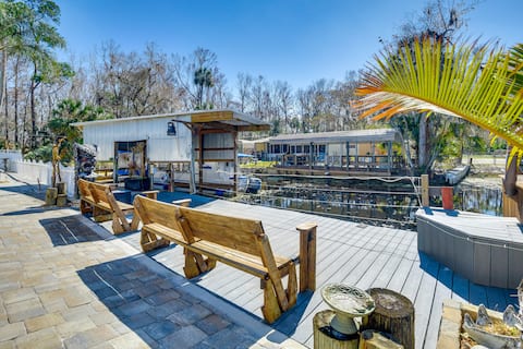 < 1 Mi to Boat Ramp: Canal-Front Retreat in Astor!