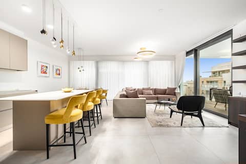 MAMAD Luxury Condo Balcony Geula Beach by FeelHome