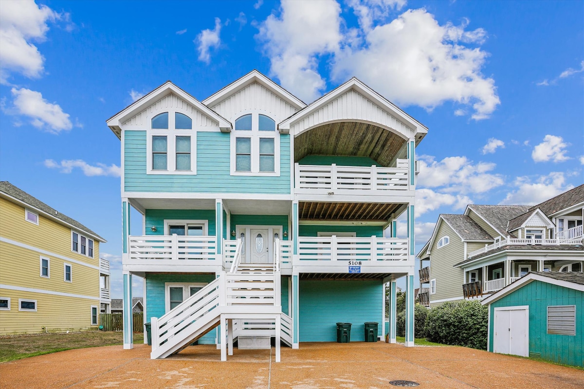 Semi-Oceanfront Retreat w/ Pool & Theater