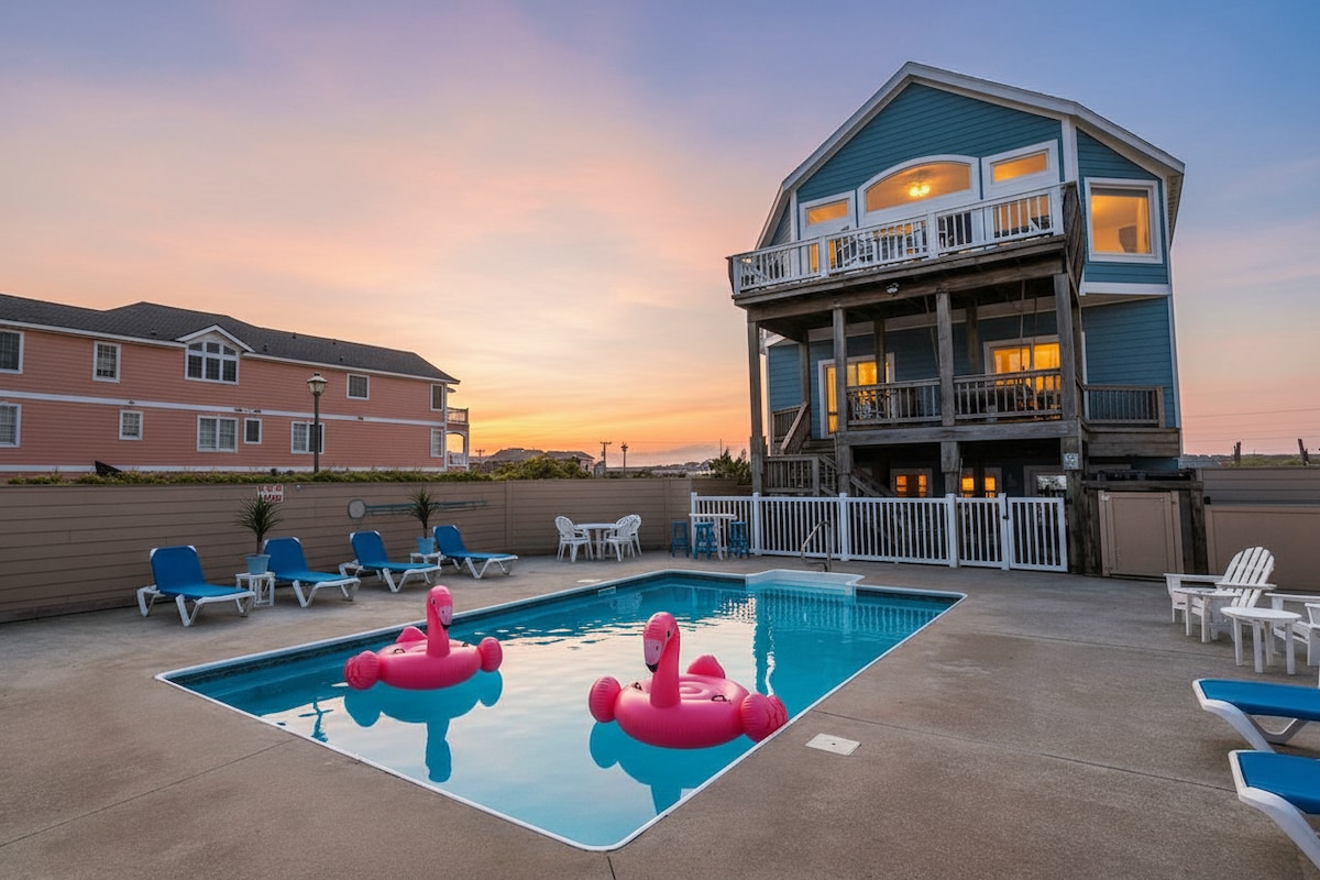 Blue Wave - Oceanfront, Heated Pool, Pets OK