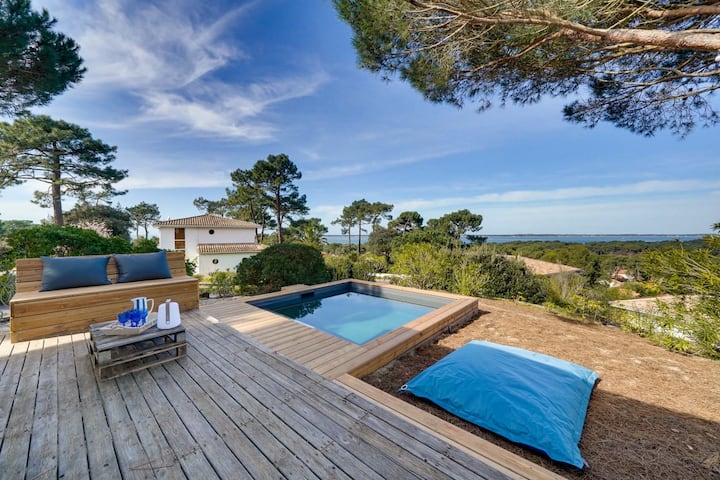 Villa Belvédère : Piscine Et Plage à 5 Min- Pyla - Arcachon