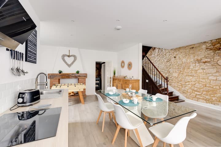 Maison Moderne, En Pierre Avec Terrasse Pour 6 - Montignac