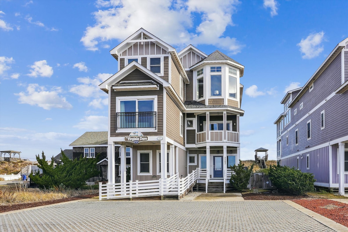8BR Oceanfront Retreat | Pool, Theater & Game Room