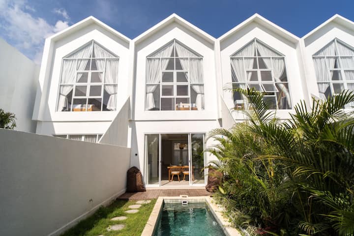 Canggu 2br Pool Villa Fast Wifi Rice Field View - Bali