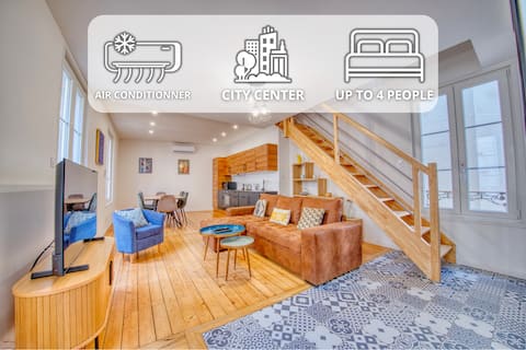 Airbnb performant: Antibes – 2 bedrooms – Air conditioning à Reims
