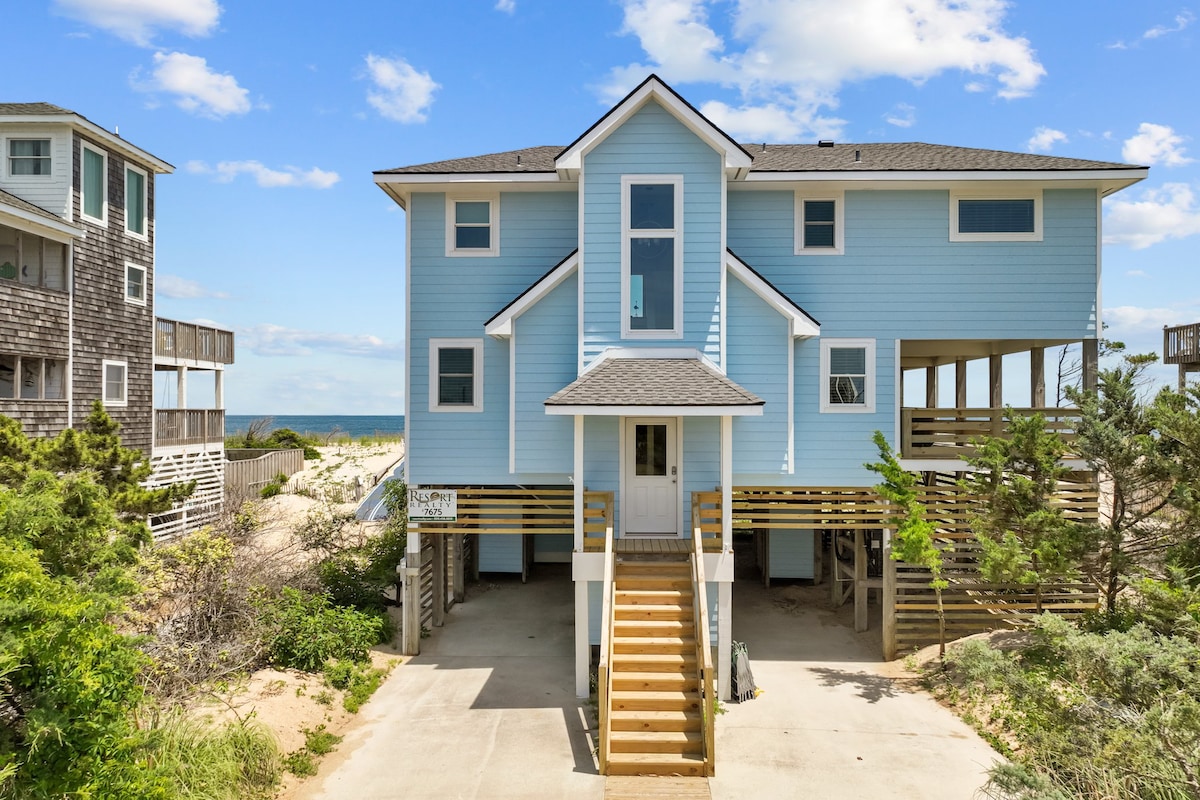 Oceanfront Avon | Hot Tub & Pool Access