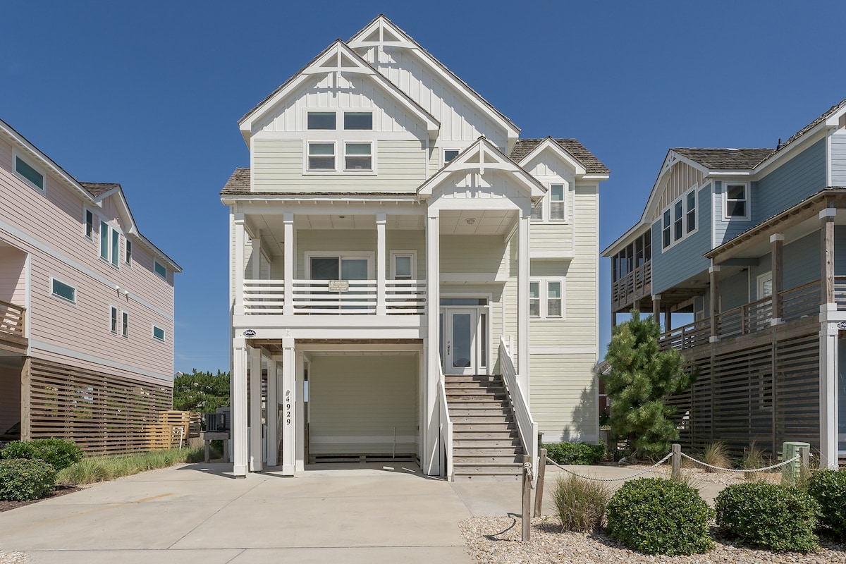 Semi-Oceanfront Nags Head w/ Pool & Hot Tub