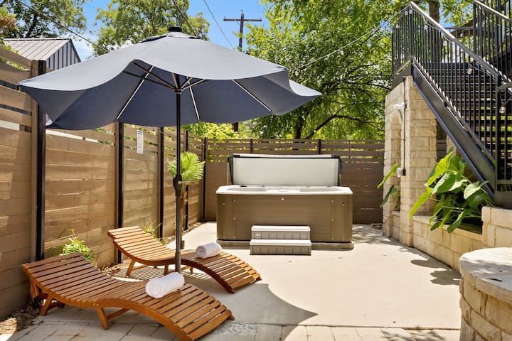 ATXEastBird:5* Location, Terrace, Pool, Sleeps18