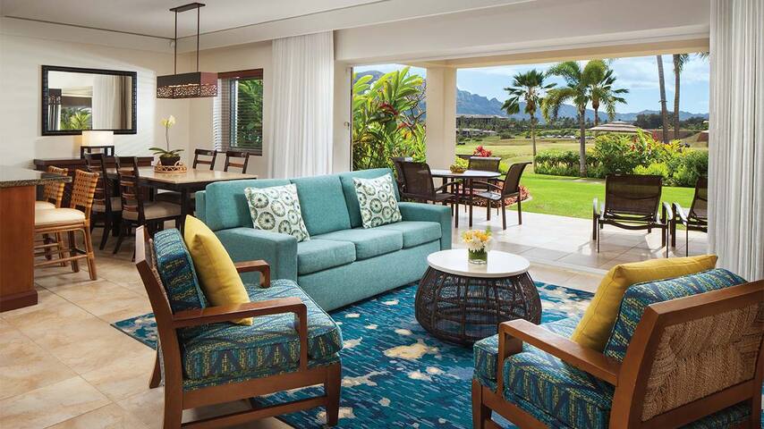 Marriott’s Kaua‘i Lagoons | Two-Bedroom Villa gallery image 3