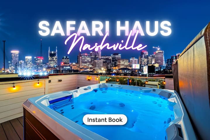 Rooftop Hot Tub With Decks Near Downtown Nashville