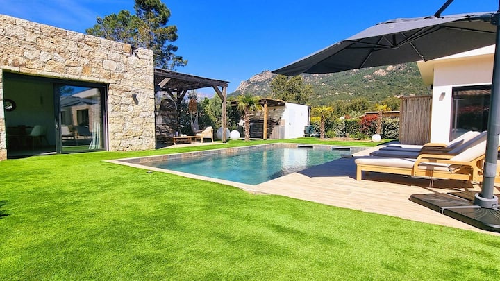 Villa Isula Bella, 8 Pers, Piscine Chauffée, Proch - Zonza