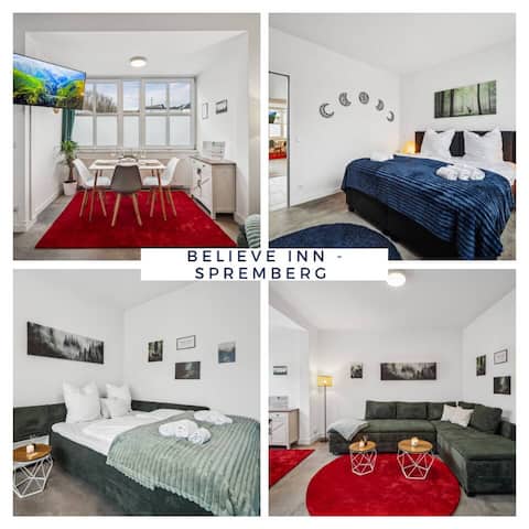 Believe Inn - Spremberg: 4 People, Kitchen, TV, Park