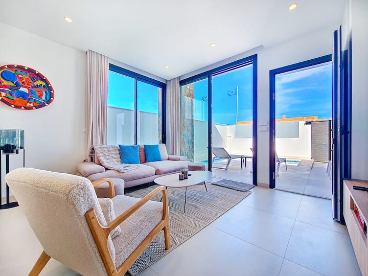 Villa With Private Pool And Jacuzzi - La Manga