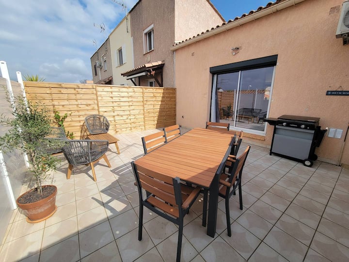 Belle Villa Climatisée Avec Wifi, 2 Chambres Et Jo - Béziers