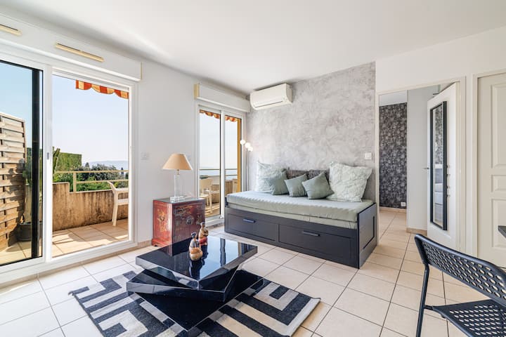 Appartement Moderne Climatisé - Terrasse Vue Mer - Nice