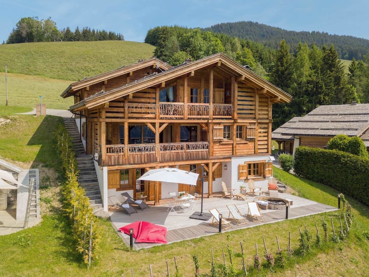 4?, 10 Pers, Spa Extérieur, Vue Panoramique, Terr - La Clusaz