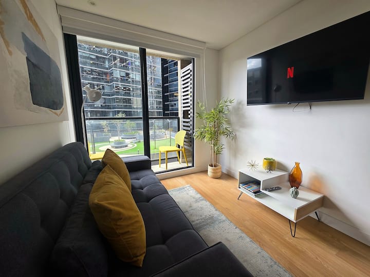 Luxury 47 M², 2hab, Balcony, Gym & Parking|usaquén - Bogota
