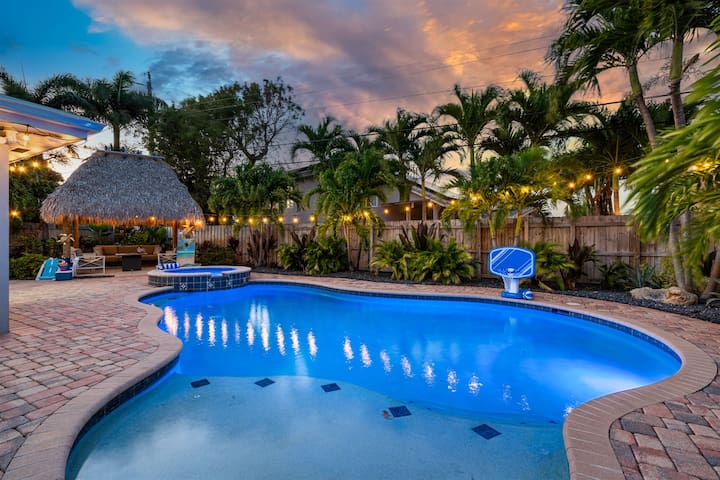 Walk2BEACH|HeatedPool|Spa|GamingRoom|Tikihut|Cove