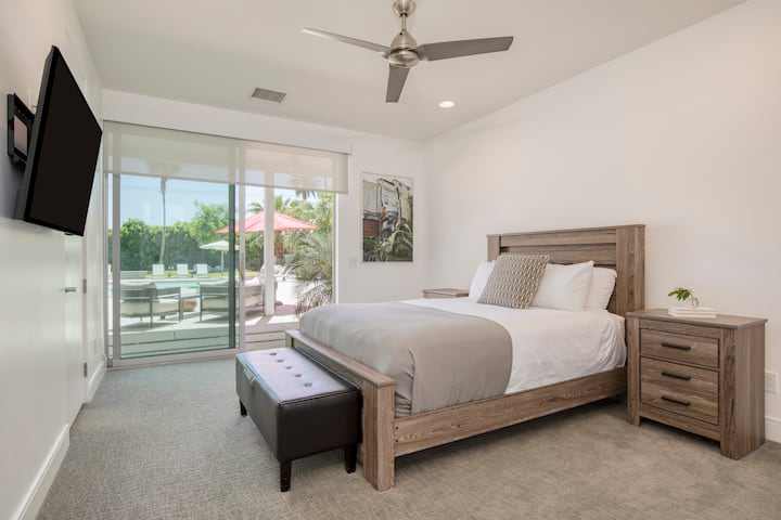 El dormitorio 4 cuenta con una cama tamaño queen y un baño privado. (Polo Villa 9)