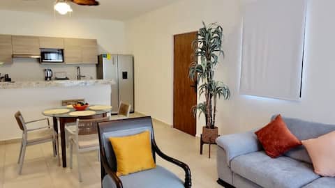 Popular Airbnb listing: Luxury and Peaceful Apartment in Puerto Morelos. in Selva Escondida