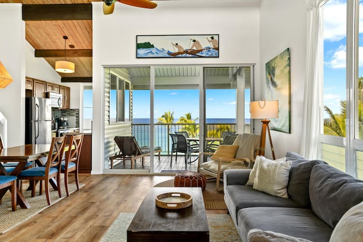 Upgraded Private Oceanfront Getaway On Kauai!