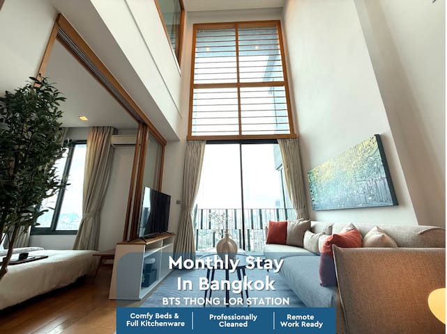 Grand Duplex 2BR︱Ultra Fast WiFi ︱BTS Thonglor
