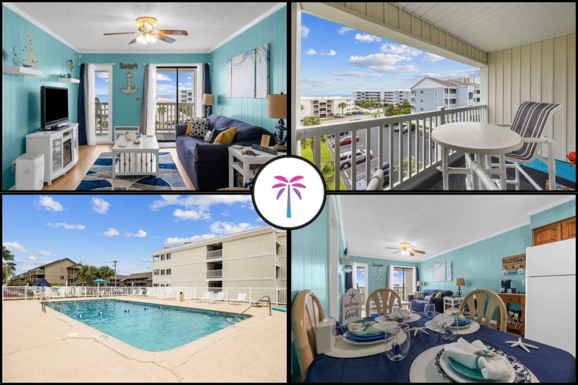Blue's Oceanview 2Bdrm- Pool, Peaceful Balcony - Apartments for