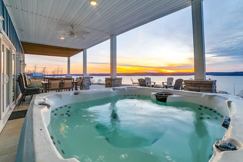 Massive Lake Views & Stunning Sunsets: Waverly Gem